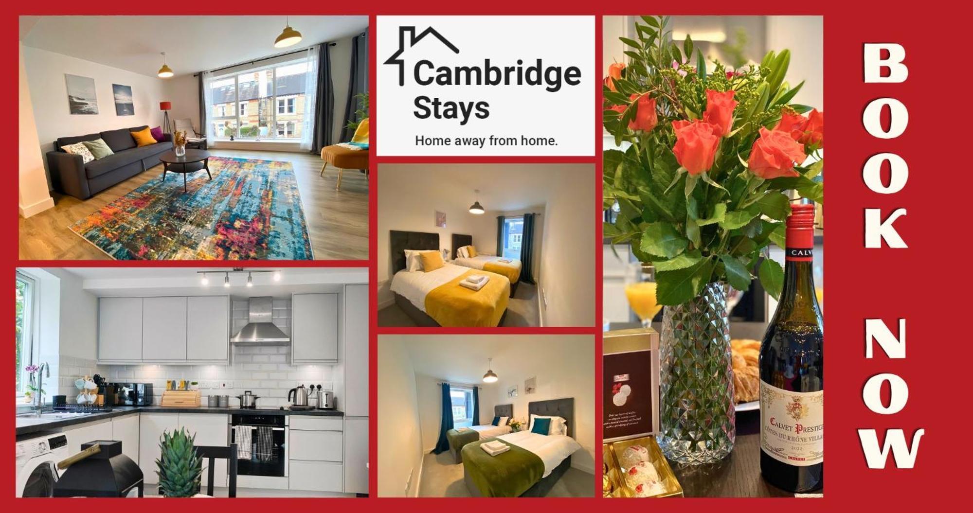 Cambridge Stays Riverside 2Br Flat-Walk To Centre-Parking-Balcony المظهر الخارجي الصورة